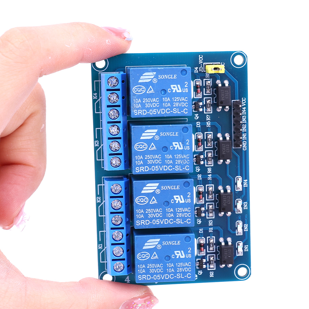Relay Module 5V - Scheda relè a 4 canali 5V