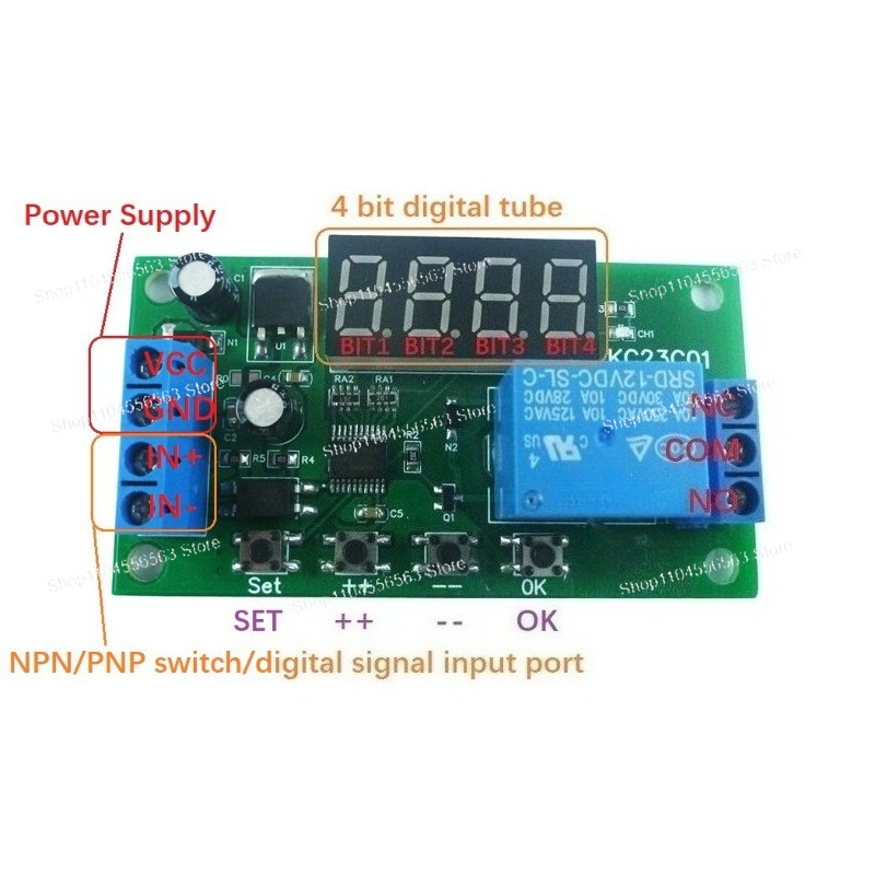 Relay Module 5V - Modulo Relè Multifunzione con Contatore di