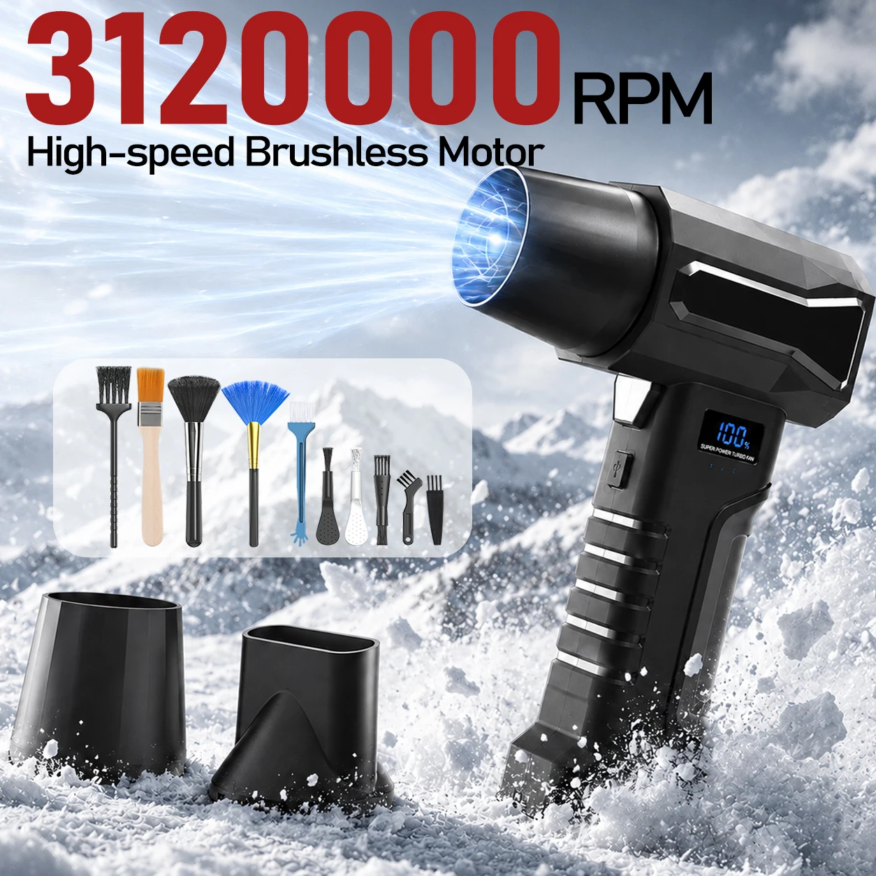 Diy Electronics Cleaner - Soffiatore d'Aria a Getto 3120000 RPM,