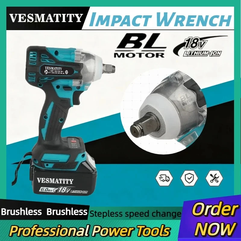 Makita Drill Dtw300 - DTW300 Avvitatore Elettrico Senza Fili, Chiave