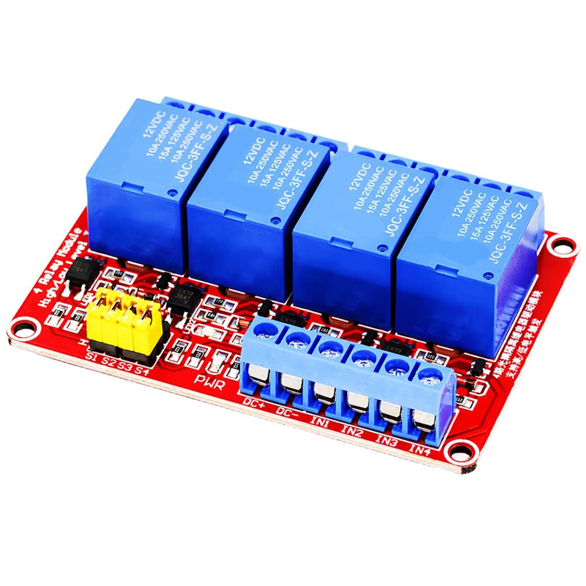 Modulo relè a 4 canali A49T 5V - Relay Module 5V recensione e prezzo