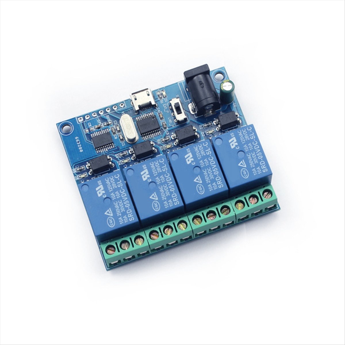 Modulo Relè USB a 4 Canali AT4 - Relay Module 5V recensione e prezzo