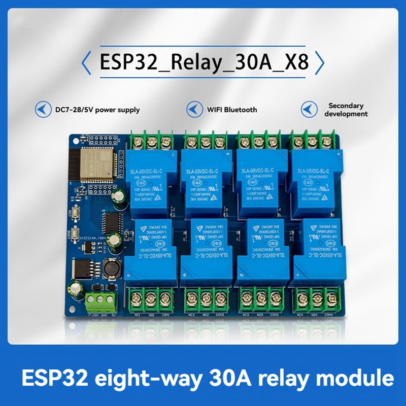 Modulo relè a 8 canali 30A DC7 - Relay Module 5V recensione e prezzo